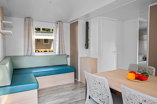 Glampingunterkunft: Mobilheim Moda 6 Personen 3 Zimmer Klimaanlage von Vacanceselect auf Camping La Grande Métairie