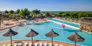 Luxuscamping - Languedoc-Roussillon - Lodgezelt 4/5 Pers 2 Zimmer BZ von Vacanceselect auf Camping Les Méditerranées - Beach Garden