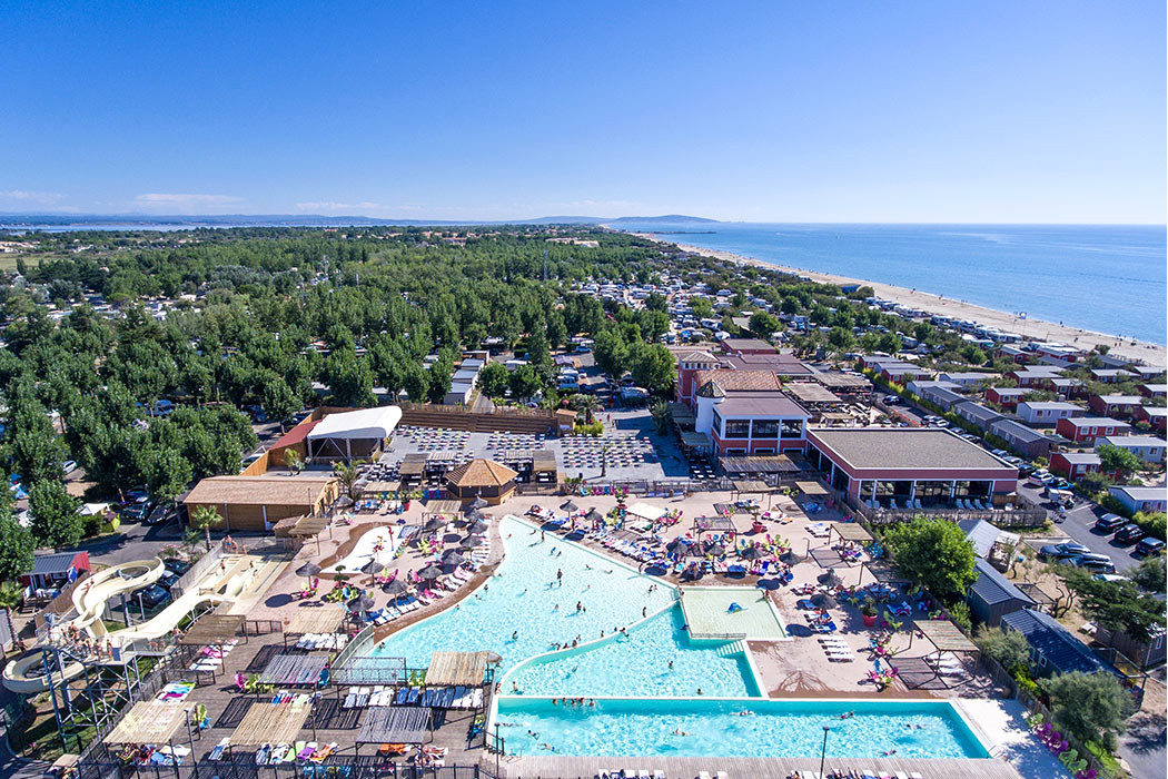 Glampingunterkunft: Mobilheim Moda 5/6 Pers 2 Zimmer AC von Vacanceselect auf Camping Les Méditerranées - Beach Garden