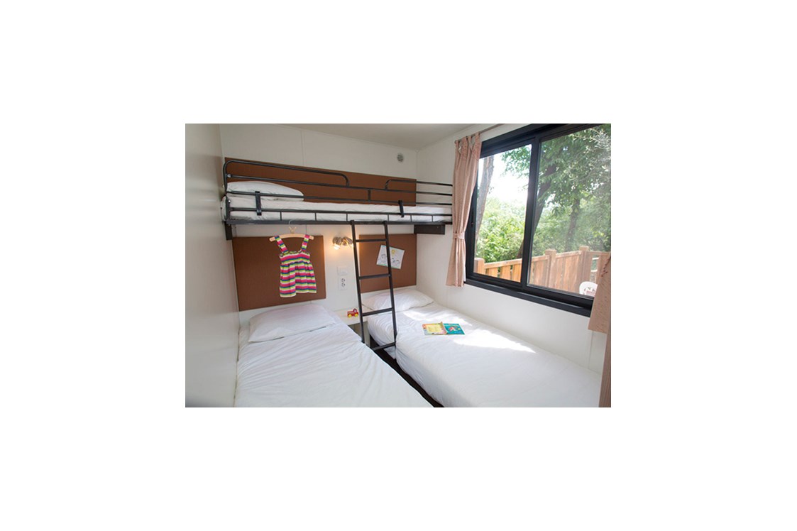Glampingunterkunft: Mobilheim Moda 5/6 Personen 2 Zimmer Klimaanlage von Vacanceselect auf Camping Le Pianacce