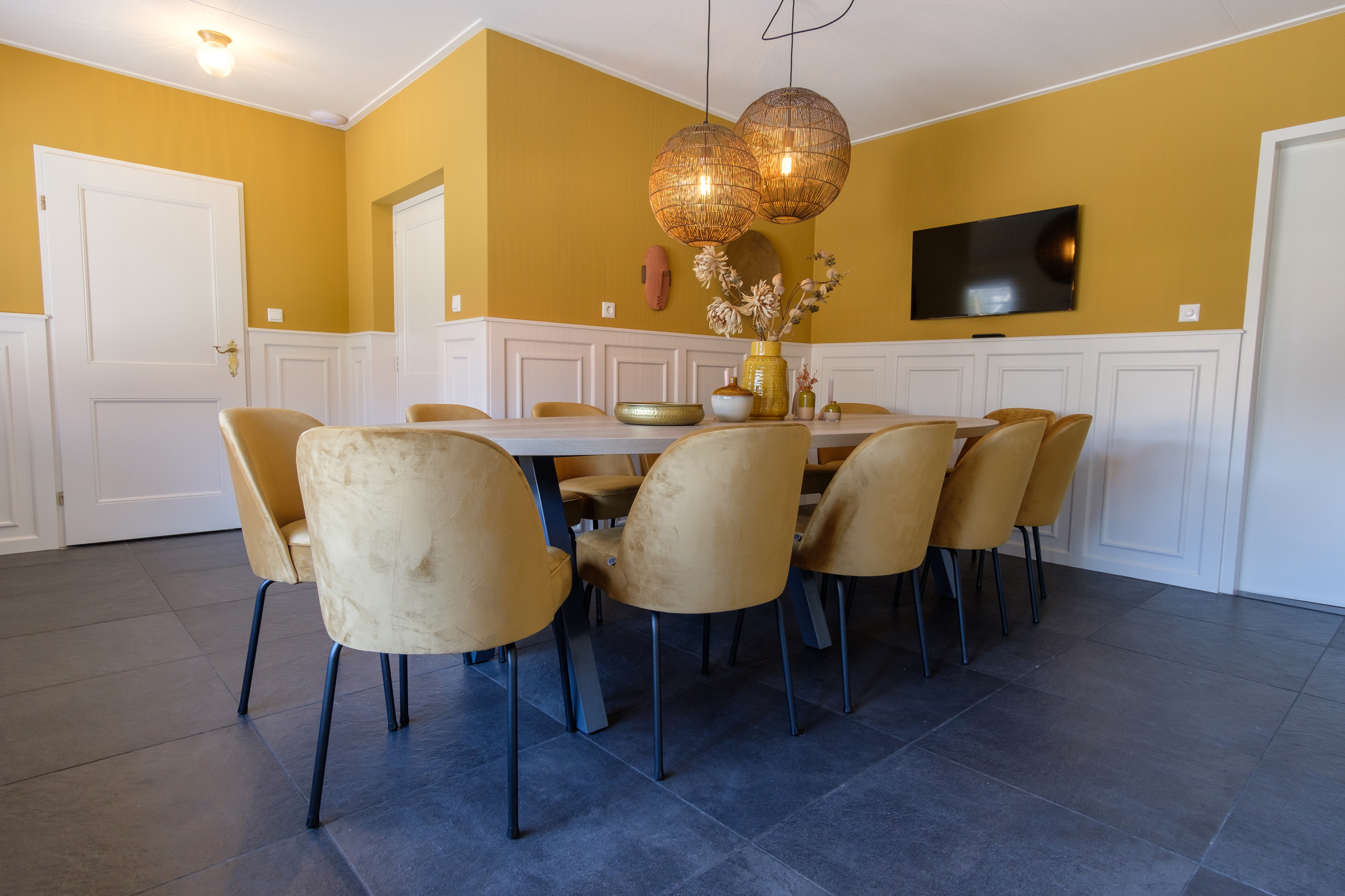 Glampingunterkunft: Küchentisch - Boerderij bei Campingplatz de Kleine Wolf