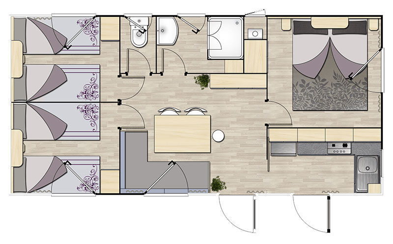 Luxuscamping - Österreich - Luxusmobilheim von Gebetsroither am Camping Burgstaller