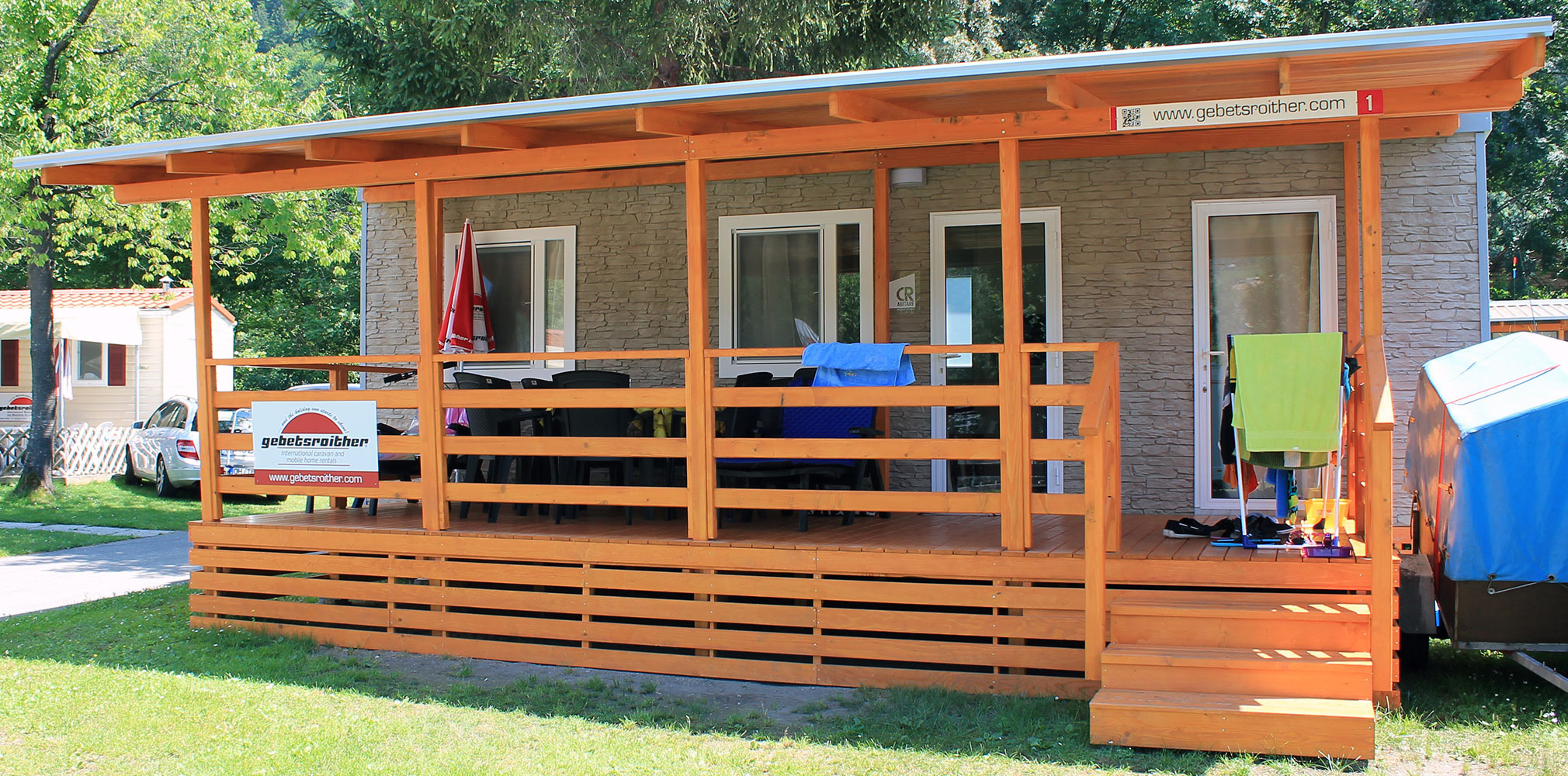 Luxuscamping - Art der Unterkunft: Mobilheim - Dalmatien - Luxusmobilheim Typ I - Camping Vranjica Belvedere - Gebetsroither Luxusmobilheim von Gebetsroither am Camping Vranjica Belvedere