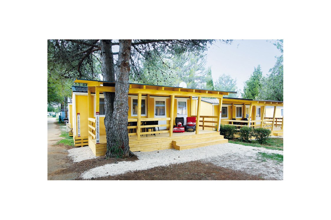 Glampingunterkunft: Luxusmobilheim von Gebetsroither am Camping Valkanela