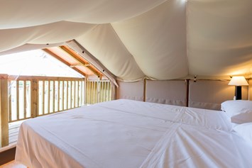 Glampingunterkunft: Doppelzimmer im Obergeschoss - Lodgezelt Glam Sky Lodge auf Ca' Pasquali Village