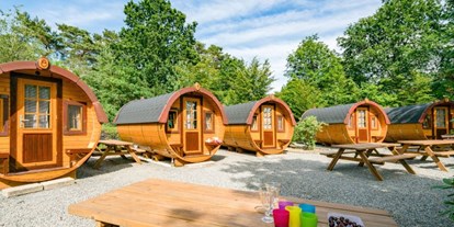 Luxuscamping - Art der Unterkunft: Schlaffass - Schlaf-Fass auf Campingplatz "Auf dem Simpel"
