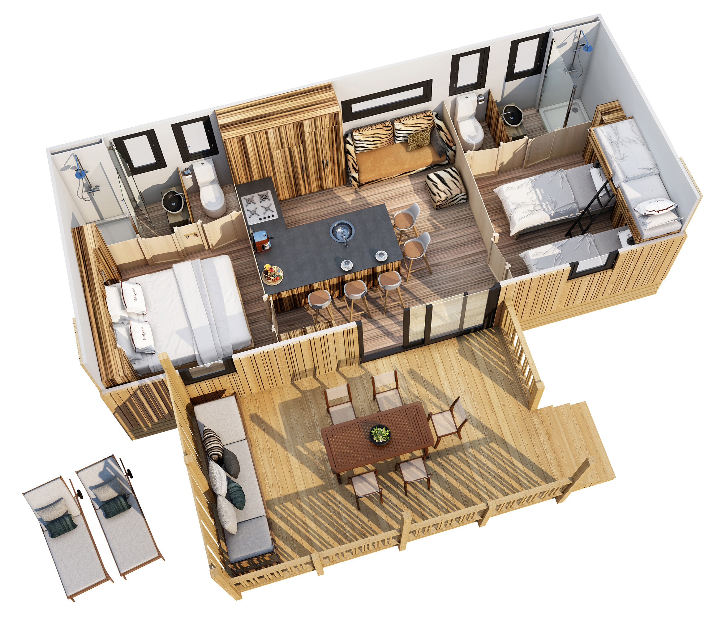 Camping de lujo - TV - Italia - Camping Village Roma Capitol - Suncamp SunLodges von Suncamp auf Camping Village Roma Capitol