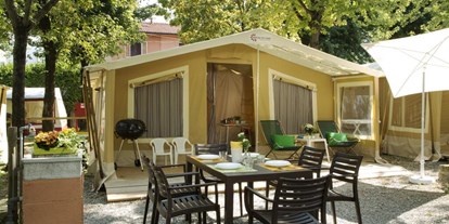 Luxuscamping - Umgebungsschwerpunkt: Stadt - Glam Tent aud Camping del Sole - Glam Tent auf Camping del Sole