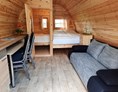 Glampingunterkunft: Pod mit Kinderzimmer Matratze 1,40m x 1,40 m - Camping Pod