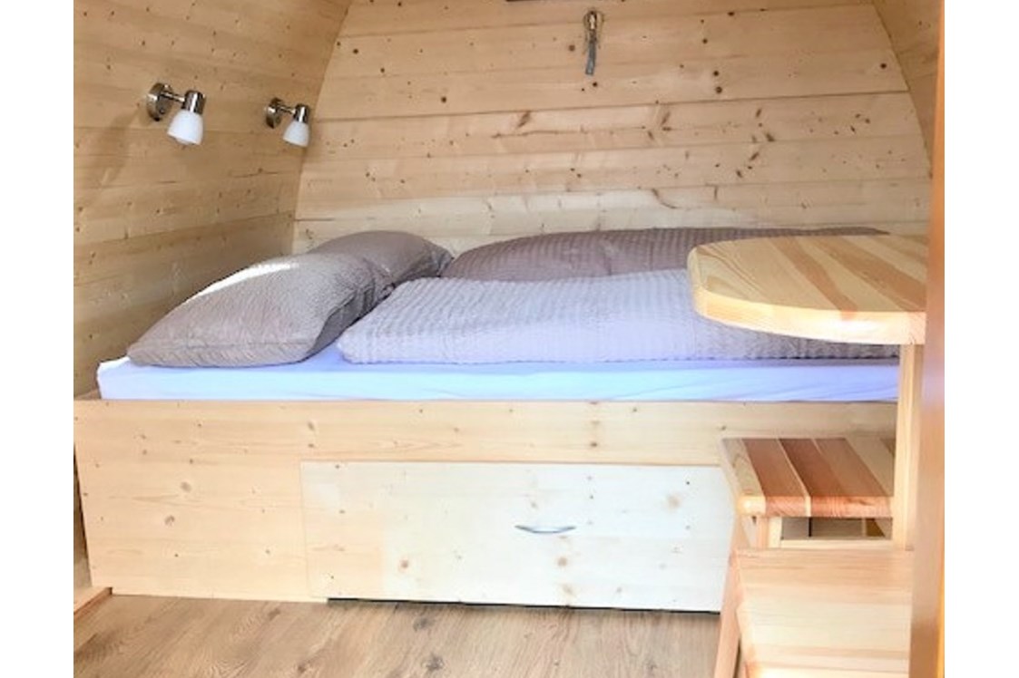 Glampingunterkunft: Trekking-Pod mit Doppelbett für max. 2 Personen - Campingpark Erfurt