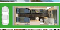 Luxuscamping - Kochmöglichkeit - Deluxe Caravan Tabbert Rossini mit Einzelbett - camping-in-venedig.de -WMC BUSCHMANN wohnen-mieten-campen at Union Lido Deluxe Caravan mit Einzelbett / Dusche