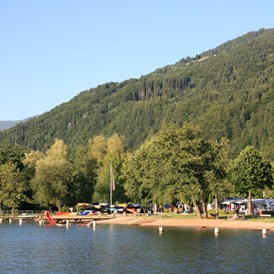 Glampingunterkunft: Strand von Camping Brunner - Chalets auf Camping Brunner am See