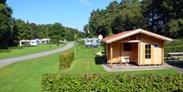 Luxuscamping - Lüneburger Heide - Hütte Grün - Camping Zum Oertzewinkel Hütten auf Camping Zum Oertzewinkel
