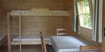 Luxuscamping - Lüneburger Heide - Hütte grün - Innenansicht - Camping Zum Oertzewinkel Hütten auf Camping Zum Oertzewinkel
