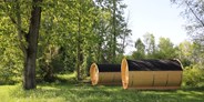 Luxuscamping - Art der Unterkunft: Hütte/POD - Schlaf-Fässer auf Camping Au an der Donau