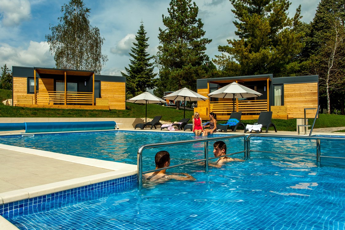 Glampingunterkunft: Schwimbad - Mobilheime auf Plitvice Holiday Resort