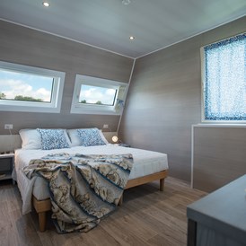 Glampingunterkunft: Schlafzimmer mit Doppelbett - Marina Azzurra Resort