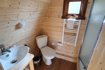 Glampingunterkunft: Badezimmer - Schnuckenbude auf Campingplatz "Auf dem Simpel"