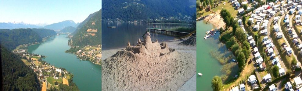 Glampingunterkunft: Sand und Strand - Bungalow mit Terrassen am Camping Ossiacher See