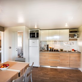 Glampingunterkunft: geräumige und gut ausgestattete Küche (Mikrowelle/Elektroherd) - Krk Premium Camping Resort - Bella Vista Premium Family 