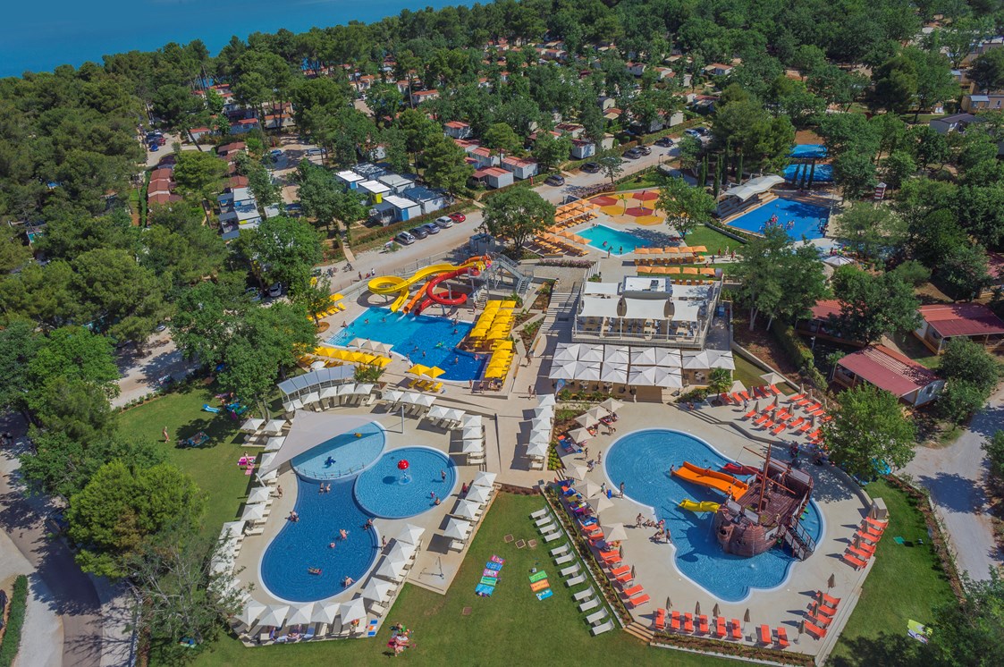 Glampingunterkunft: eine neue Familie Wasserpark - Mobilheim Comfort auf Lanterna Premium Camping Resort