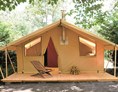 Glamping: Zelt Toile & Bois - Aussenansicht - Camping Huttopia Versailles