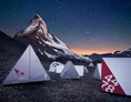 Glamping: Shelter 2014 beim Base Camp Matterhorn zur 150 Jahr Feier Erstbesteigung - Camping Attermenzen