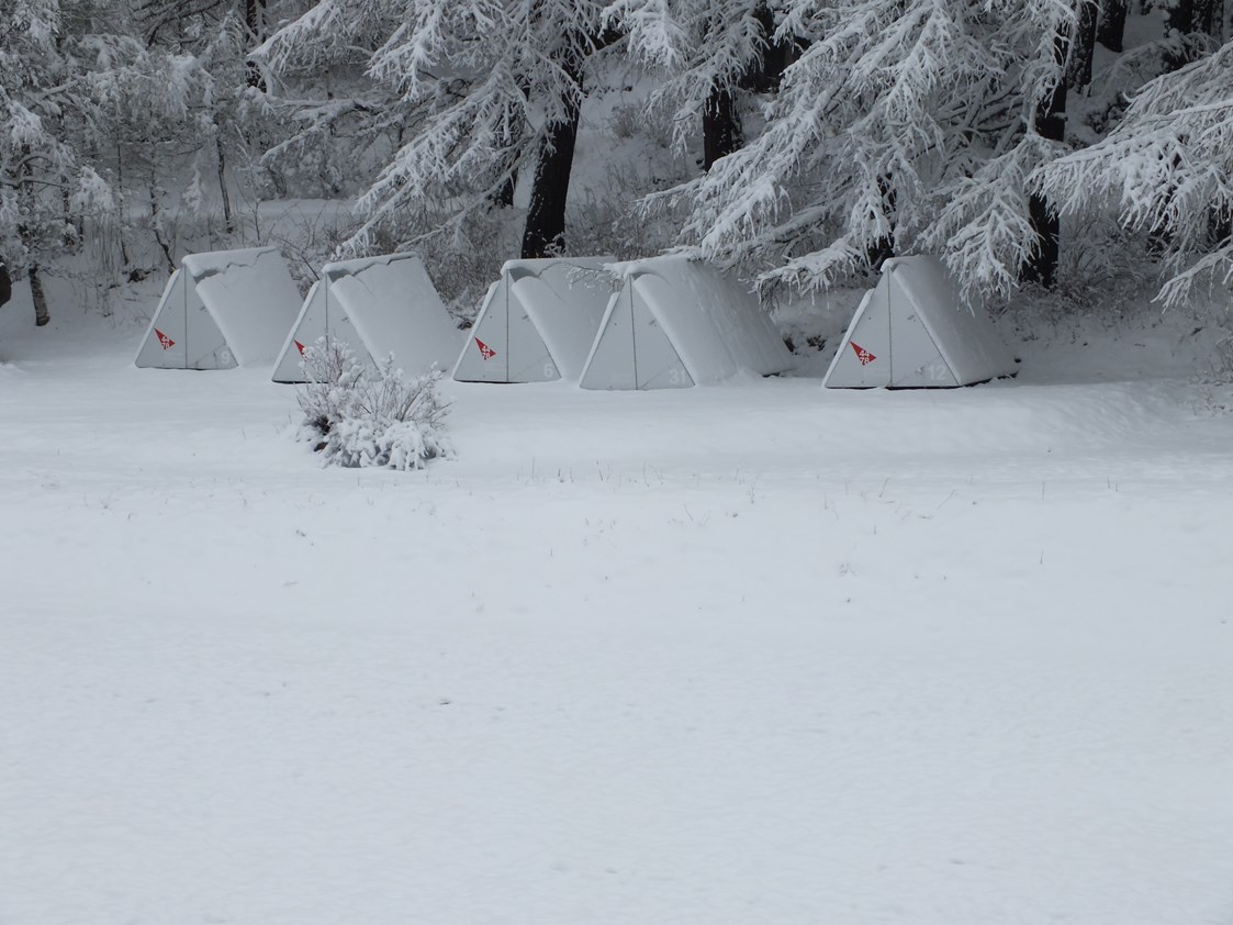 Glamping: Shelter im Winter - Camping Attermenzen