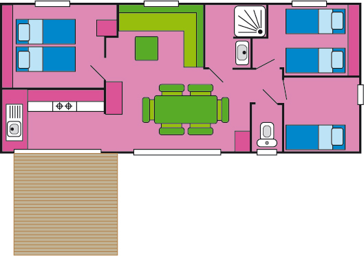 Luxuscamping - Languedoc-Roussillon - Mobilheim Chardonnay auf Domaine La Yole Wine Resort - Domaine La Yole Wine Resort