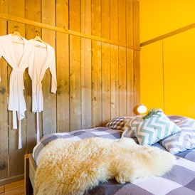 Glamping: Safari-zelt Schlafzimmer mit Doppelbett - Boutique camping Nono Ban