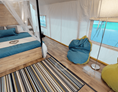 Glamping: Lakeside romantic Tent Schlafzimmer mit Doppelbett - Lakeside Petzen Glamping Resort