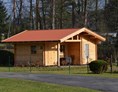 Glamping: Hütte Grün in der Wintersonne  - Camping Zum Oertzewinkel