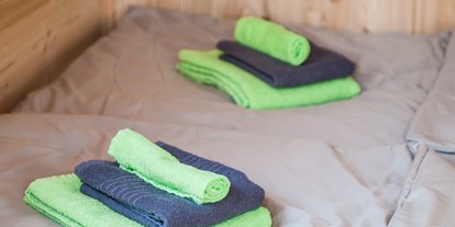 Luxuscamping - Umgebungsschwerpunkt: am Land - Bettwäsche und Handtücher inklusive. - Fortuna Camping am Neckar