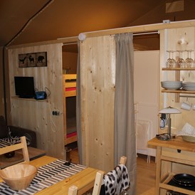 Glamping: Zeltlodges 5x5m - Zelt Lodges Campingplatz Ammertal