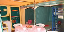Luxuscamping - Bungalowzelt Bengali - Innenbereich - Camping Le Château