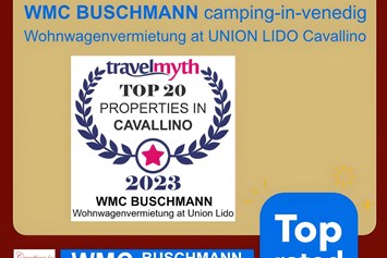 Glamping: Auszeichnung Top 20 Properties - camping-in-venedig.de -WMC BUSCHMANN wohnen-mieten-campen at Union Lido