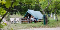 Luxuscamping - Rhône-Alpes - Zelt Bonaventure - Camping Huttopia Dieulefit Zelt Bonaventure auf Camping Huttopia Dieulefit