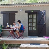 Luxuscamping: Bungalow - Bungalow für 3 Pers. auf Camping Huttopia Gorges Du Verdon