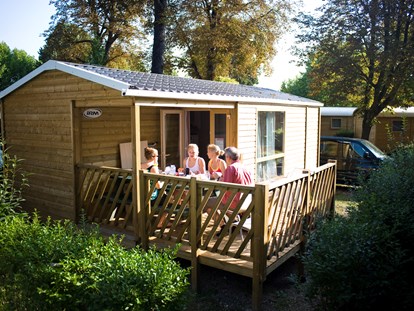 Luxury camping - Cottage - Aussen - Cottage für 6 Personen auf Camping Huttopia Les Chateaux