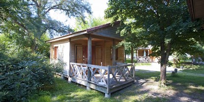 Luxuscamping - Chalet - Chalet Decouverte für 6 Pers. auf Camping Huttopia Les Chateaux