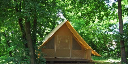 Luxuscamping - Le Rhône - Zelt Toile & Bois Indigo - Camping Indigo Lyon Zelt Toile & Bois Indigo auf Camping Indigo Lyon