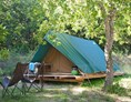 Glampingunterkunft: Zelt Bonaventure Aussenansicht  - Zelt Bonaventure auf Camping Huttopia Sud Ardèche