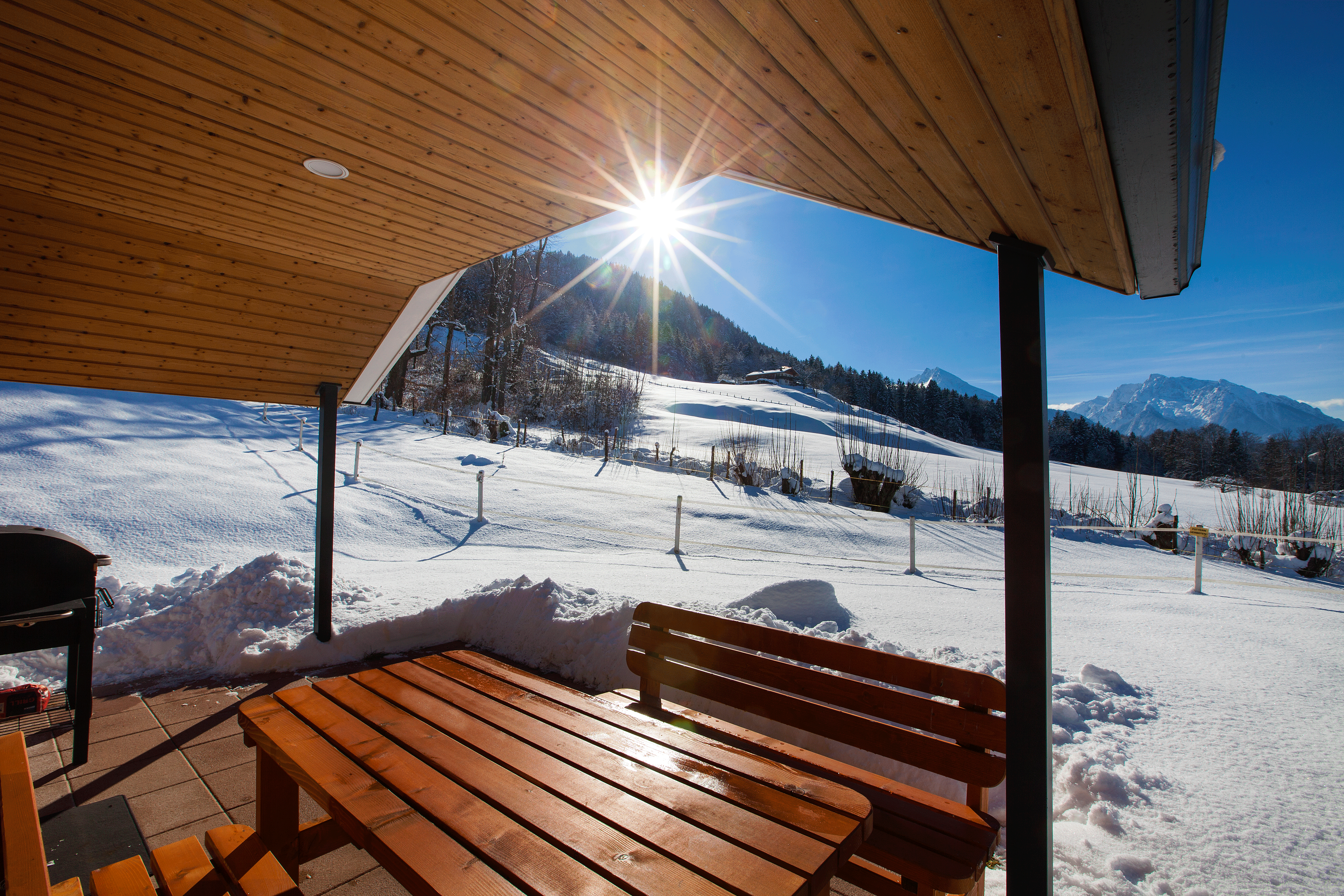 Glampingunterkunft: Chalet auf Campingplatz Allweglehen