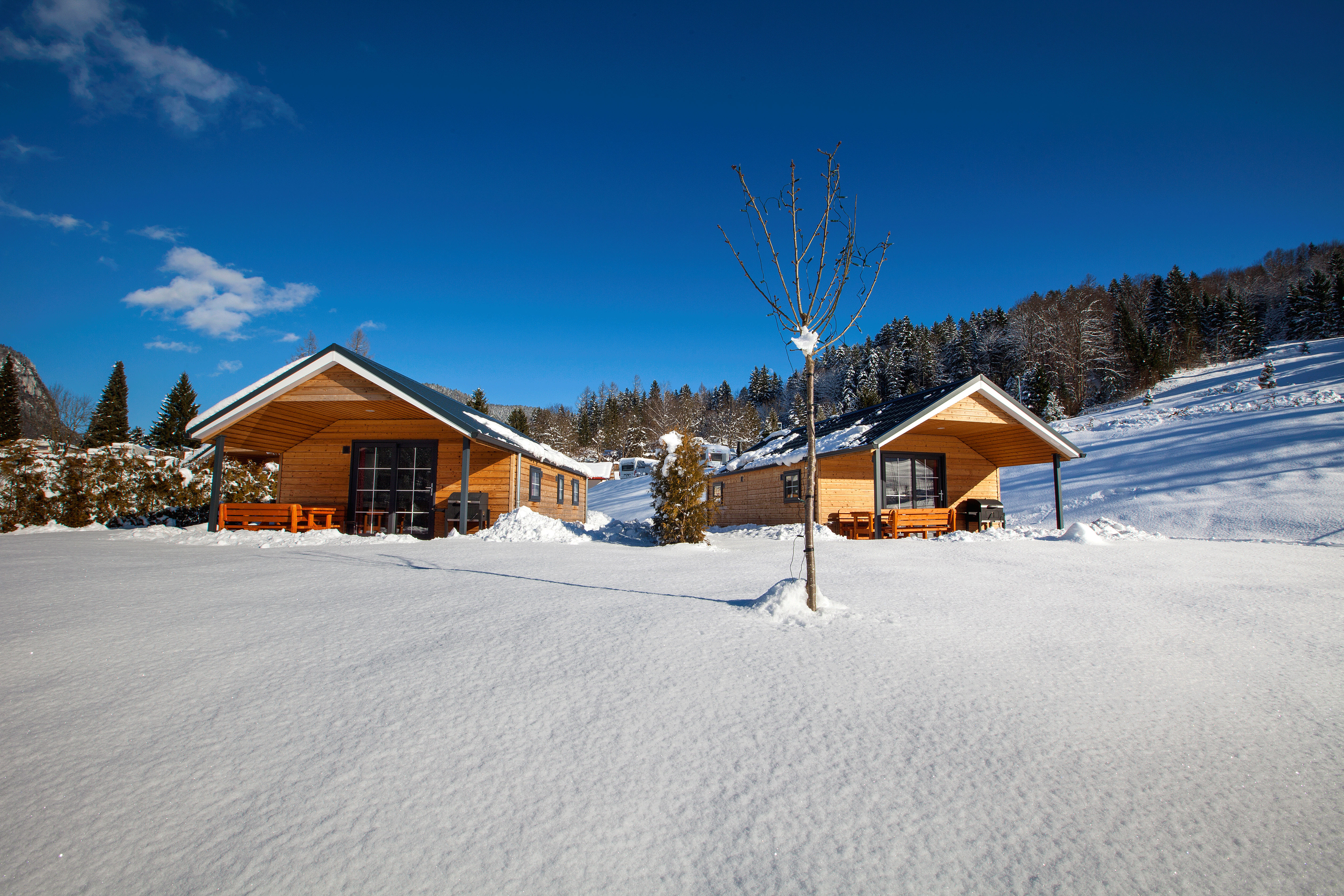 Glampingunterkunft: Chalet auf Campingplatz Allweglehen