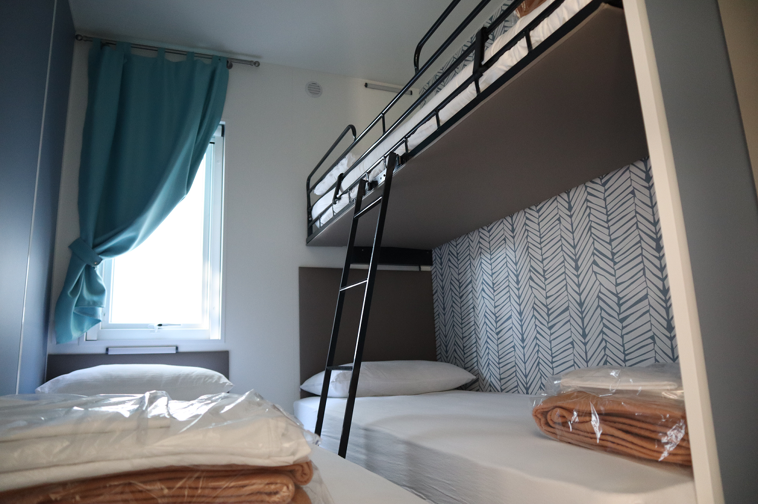 Glampingunterkunft: Kinderbettzimmer - Mobilheim Residence Platinum auf Camping Ca' Pasquali Village