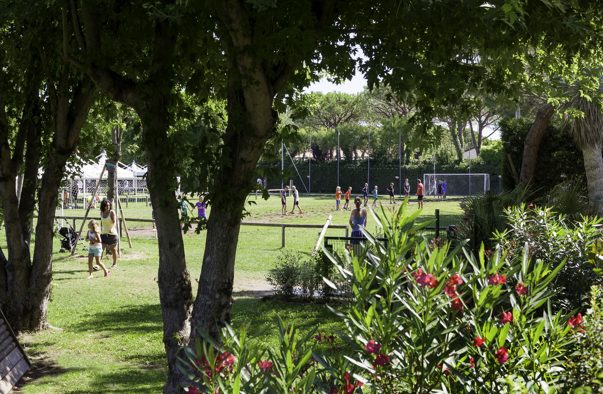 Glampingunterkunft: Spielplatz - Mobilheim Torcello Plus Gold auf Camping Ca' Pasquali Village