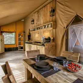 Glamping: Safari Tent im Camping Village Rosselba Le Palme - Camping Village Rosselba Le Palme
