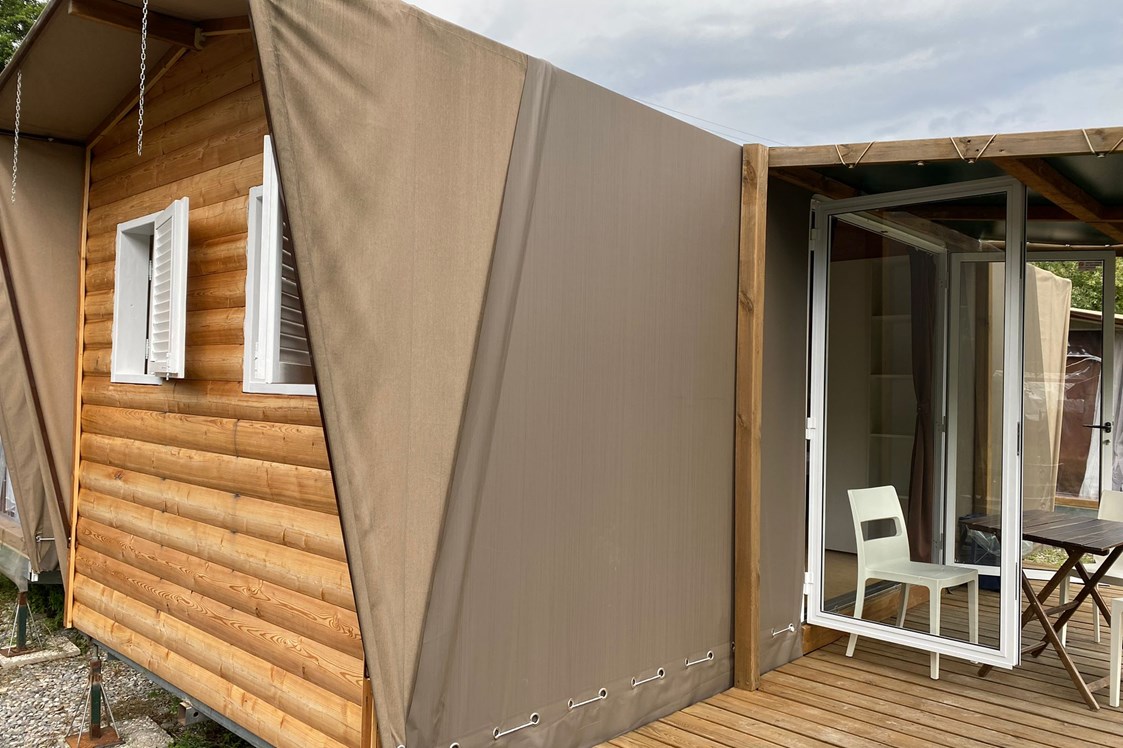 Glampingunterkunft: Terrasse des Maxi tent auf Camping Montorfano - Maxi tents