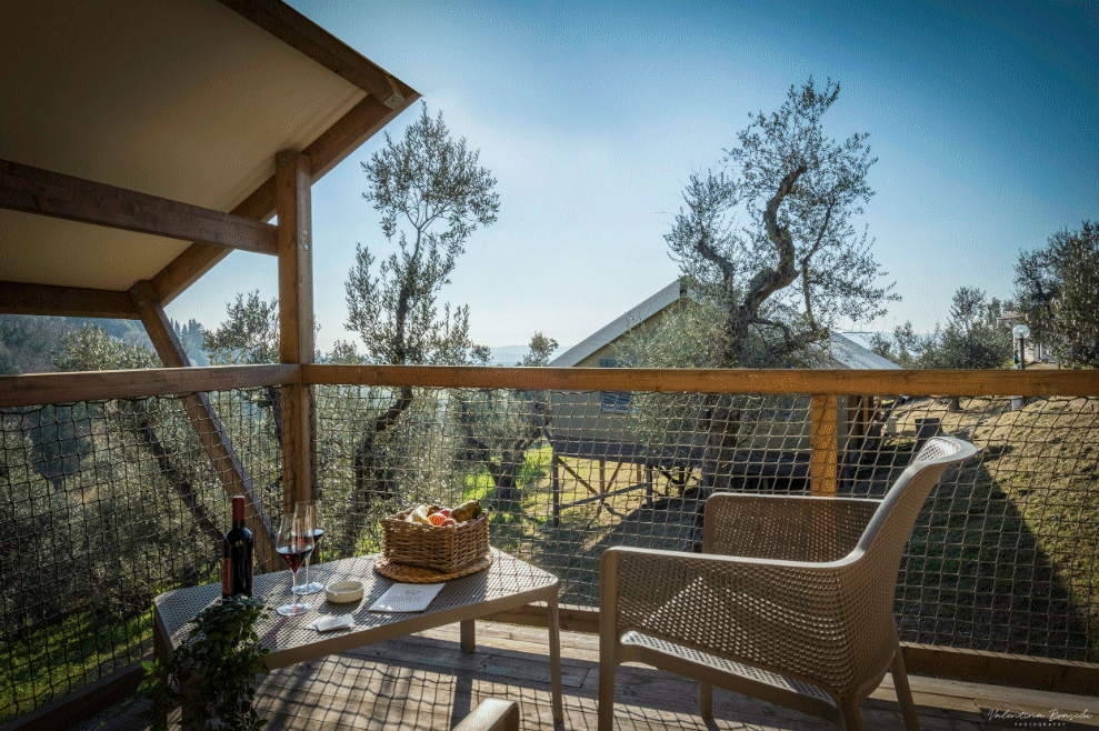 Luxury camping - Livorno - Podere Cortesi - Ausblick von der Terrasse - Podere Cortesi - Agriturismo e Glamping