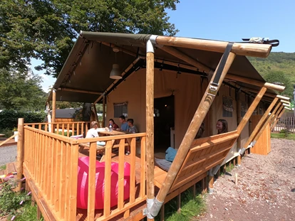 Luxury camping - Art der Unterkunft: Safari-Zelt - Hunsrück - Safarizelt L - Moselcampingplatz Alf Luxus-Safarizelt L